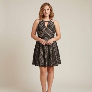 Free People Miss Connection Lace Mini Dress